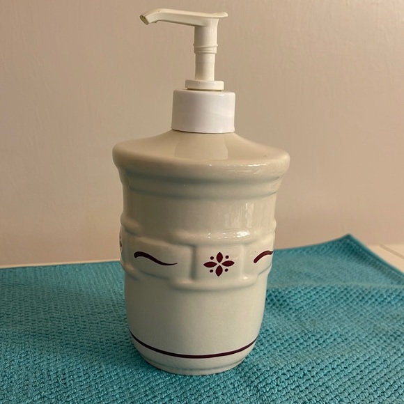 Longaberger Bath Longaberger Woven Traditions Red Soap Dispenser